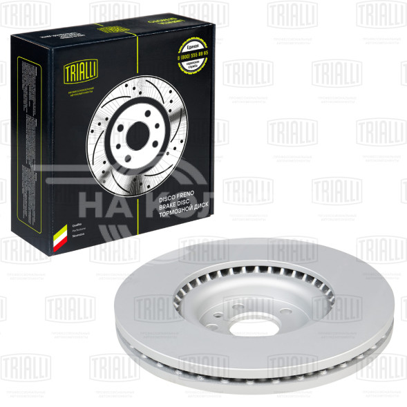 Диск тормозной передний для автомобилей Land Rover Discovery Sport (14-) / RR Evoque (11-) d=349 окрашенный