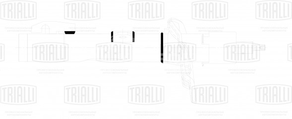 Амортизатор (стойка) передний левый/правый для автомобиля Ford Transit (13-) RWD